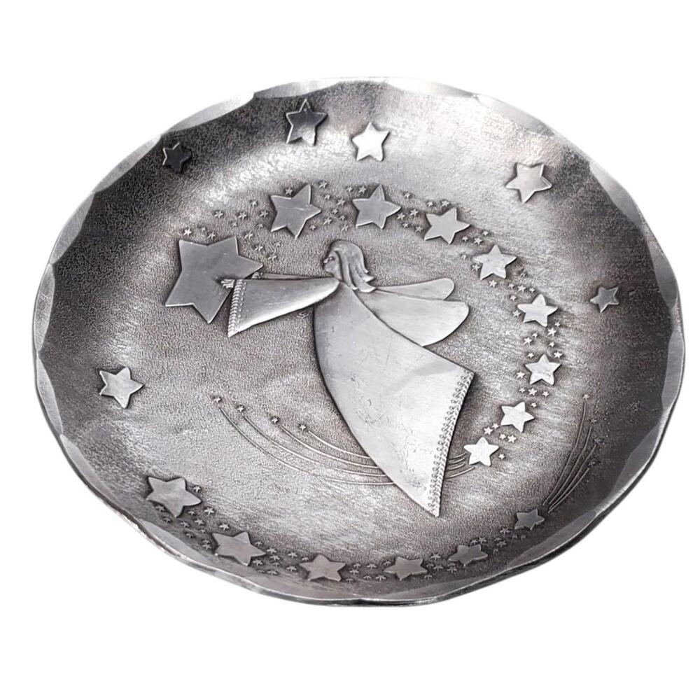Wendell August Forge Hammered Aluminum Coaster Angel Among The Stars